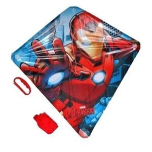 Iron Man Kite Handle Line Tail Marvel 22 Inch Tall Ezbreezy